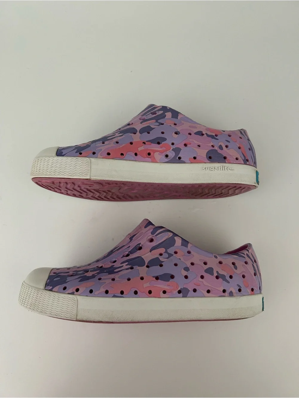 Native Girl Pink & Purple Camouflage Slip-On Water Shoes Sugarlite Size 12